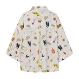 White mixed Owershirt