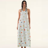Summer Turquoise Maxi Dress