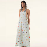 Summer Turquoise Maxi Dress