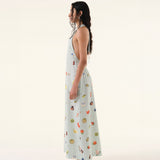 Summer Turquoise Maxi Dress