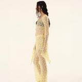 Yellow Debbie Lace Top