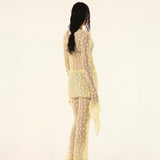 Yellow Debbie Lace Trousers