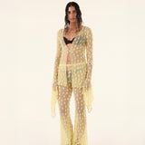 Yellow Debbie Lace Trousers