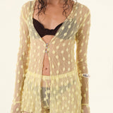 Yellow Debbie Lace Trousers