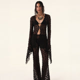 Black Debbie Lace Top