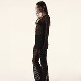 Black Debbie Lace Top