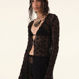 Black Debbie Lace Top