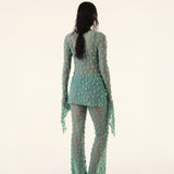 Green Debbie Lace Top