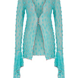 Tiffany Blue Green Debbie Lace Top