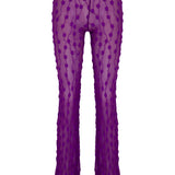 Purple Debbie Lace Trousers