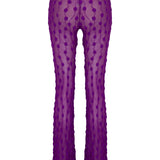 Purple Debbie Lace Trousers