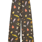 Brown mixed trousers