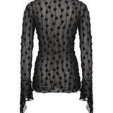 Black Debbie Lace Top