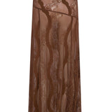 Mocha Mousse Lace Skirt