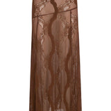 Mocha Mousse Lace Skirt