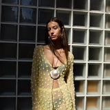 Yellow Debbie Lace Top