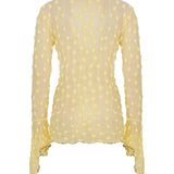 Yellow Debbie Lace Top