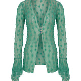 Green Debbie Lace Top