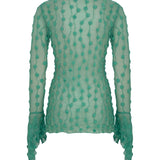 Green Debbie Lace Top
