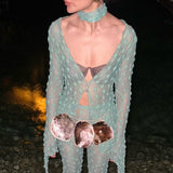 Green Debbie Lace Top